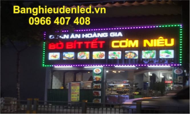 làm bảng hiệu đèn led giá rẻ