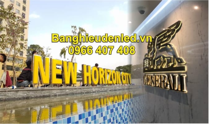 bảng hiệu chữ nổi mica – chữ inox.