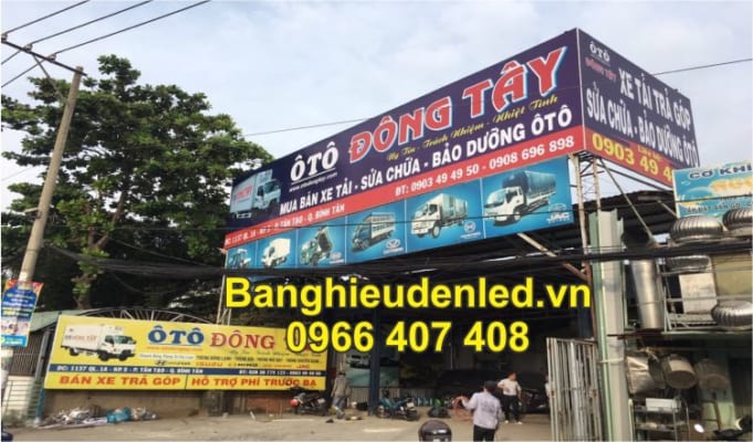 làm bảng hiệu - hộp đèn bằng chất liệu hiflex