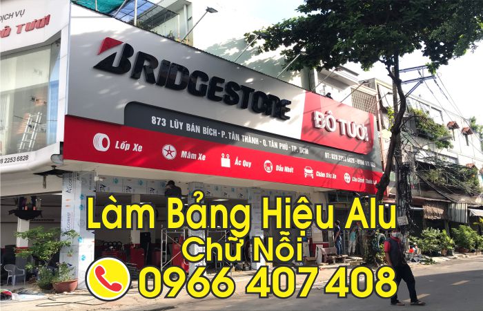 Công ty làm bảng hiệu alu chữ nổi - Liên hệ: 0966.407.408 Công ty làm bảng hiệu alu chữ nổi