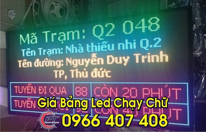 Giá bảng hiệu led bảng led chạy chữ