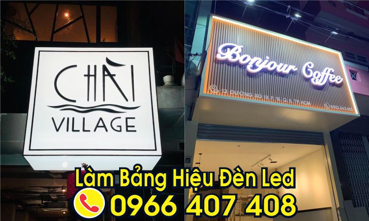 bảng hiệu đèn led Liên hệ 0966 407 408