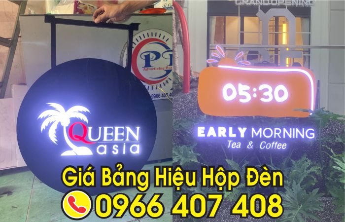 giá bảng hiệu hộp đèn trọn gói - Liên Hệ: 0966.407.408 giá bảng hiệu hộp đèn trọn gói