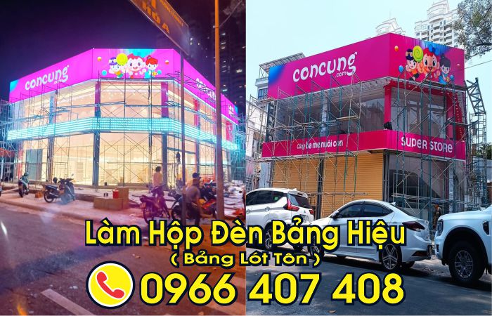 giá hộp đèn bảng hiệu