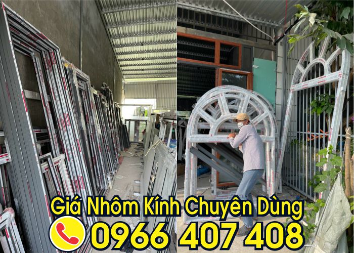 giá nhôm kính chuyên dùng