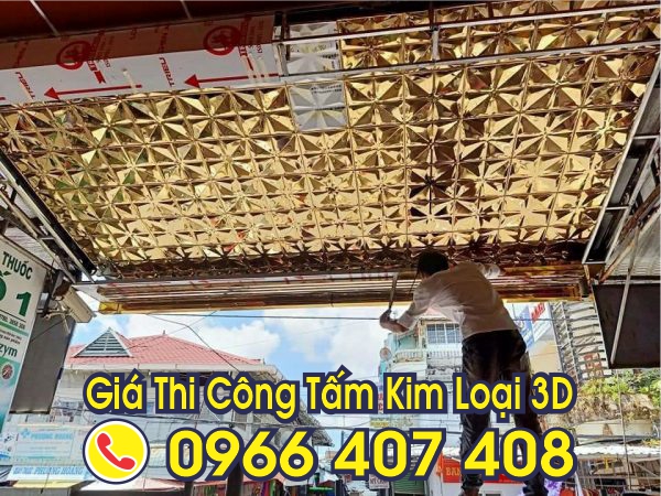 giá thi công tấm kim loại 3d