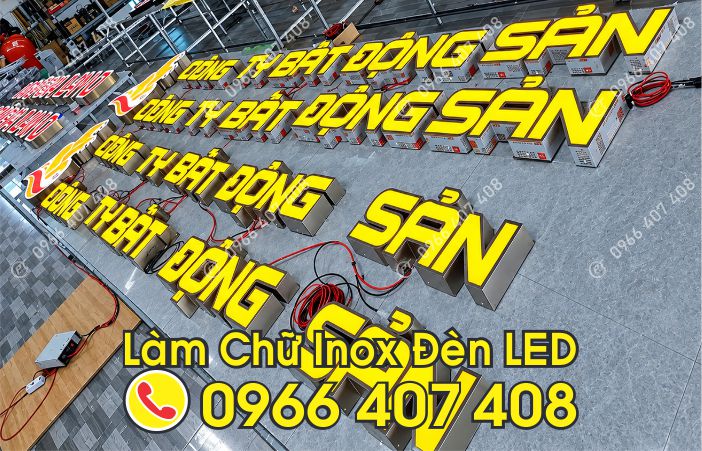 làm chữ nổi inox - Đèn Led Giá Rẻ, Liên Hệ: 0966.407.408 làm chữ nổi inox - Đèn Led Giá Rẻ