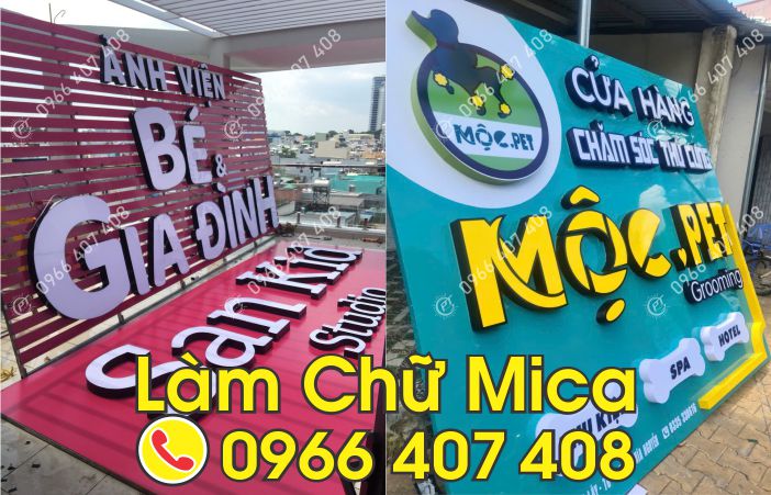 làm chữ nổi mica - Giá Trọn Gói, Liên Hệ: 0966.407.408 làm chữ nổi mica - Giá Trọn Gói
