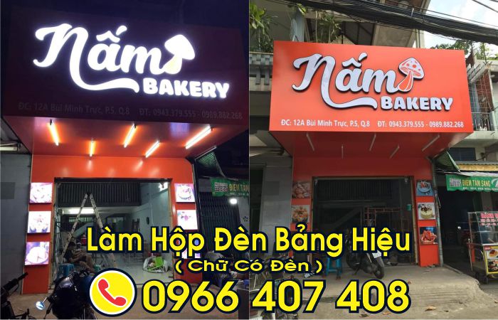 làm hộp đèn bảng hiệu - chữ có đèn