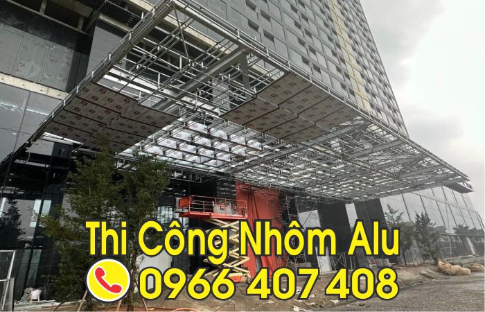 làm nhôm alu giá rẻ - mái đón ngoài trời - Liên hệ: 0966.407.408 làm nhôm alu giá rẻ - mái đón ngoài trời