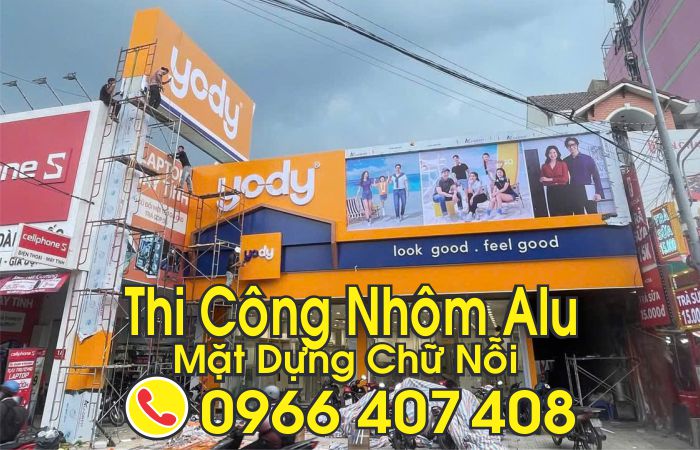 làm nhôm alu giá rẻ - mặt dựng alu - Liên hệ: 0966.407.408 làm nhôm alu giá rẻ - mặt dựng alu