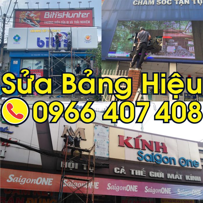 sửa bảng hiệu