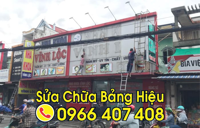 sửa chữa bảng hiệu - sửa bảng hiệu đèn led