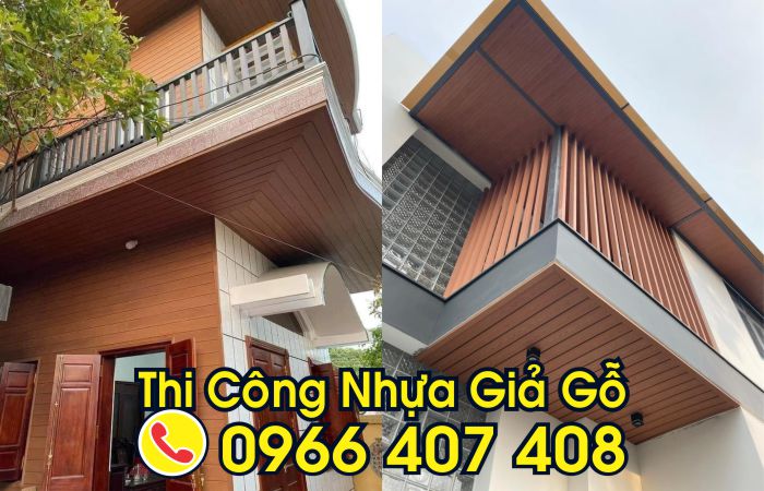 thi công làm lam nhựa giả gỗ giá rẻ - giá thi công nhựa giả gỗ tốt nhất