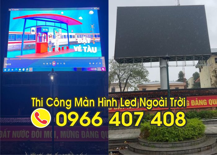 thi công làm màn hình led giá rẻ ngoài trời