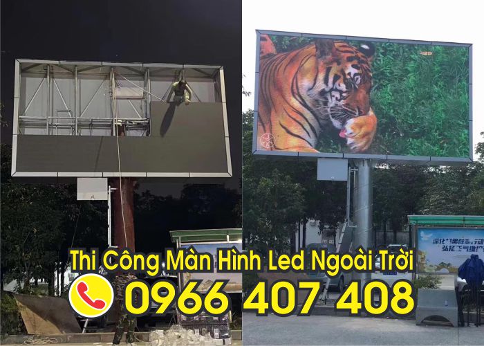 thi công màn hình led ngoài trời