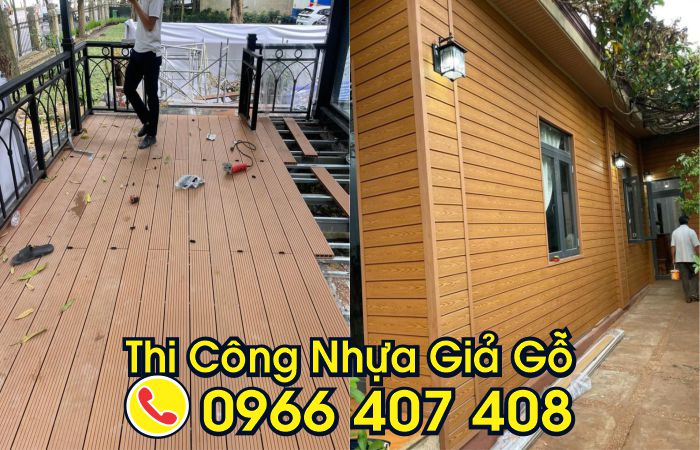 thi công nhựa giả gỗ - làm lam nhựa giả gỗ