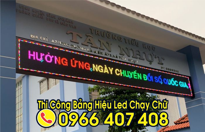 làm bảng hiệu led chạy chữ giá rẻ - thi công làm bảng hiệu led chạy chữ tại hồ chí minh