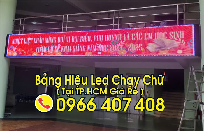 làm bảng hiệu led chạy chữ tại hồ chí minh giá rẻ - giá bảng hiệu led chạy chữ
