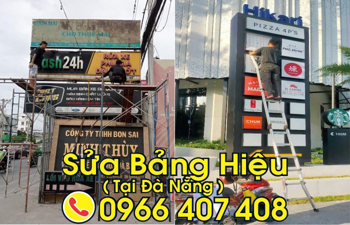 dịch vụ sửa bảng hiệu tại đà nẵng - Liên hệ: 0966.407.408 dịch vụ sửa bảng hiệu tại đà nẵng