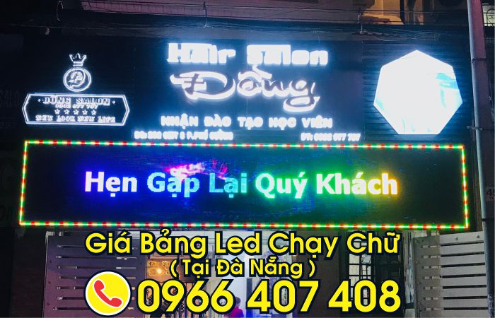 giá bảng hiệu led chạy chữ tại đà nẵng cho các shop hàng