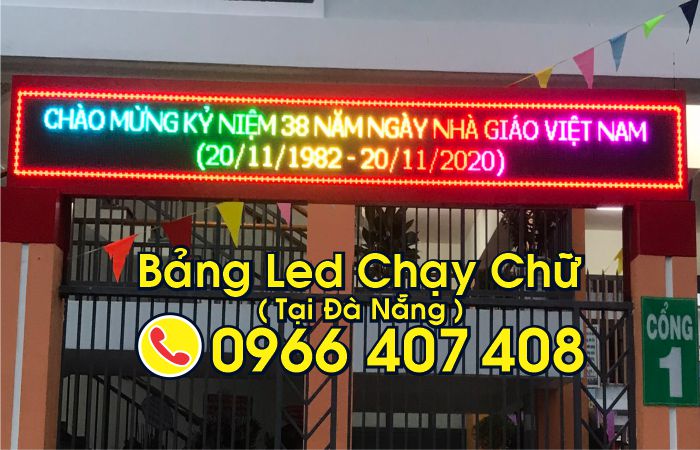 giá bảng hiệu led chạy chữ tại đà nẵng cho trường học