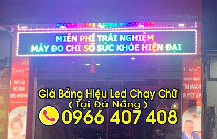 giá bảng hiệu led chạy chữ tại đà nẵng - làm bảng led chạy chữ tại đà nẵng giá rẻ