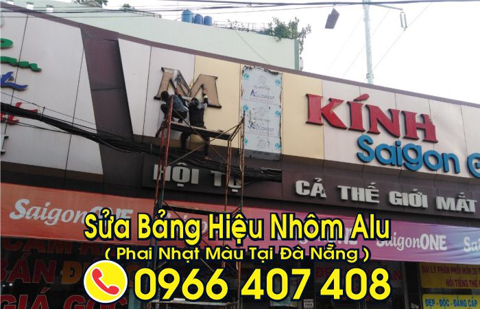 sửa bảng hiệu quảng cáo tại đà nẵng - sửa tấm nhôm alu - Liên hệ: 0966.407.408 sửa bảng hiệu quảng cáo tại đà nẵng - sửa tấm nhôm alu