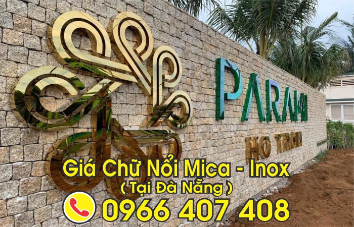 giá chữ nổi mica, inox đà nẵng