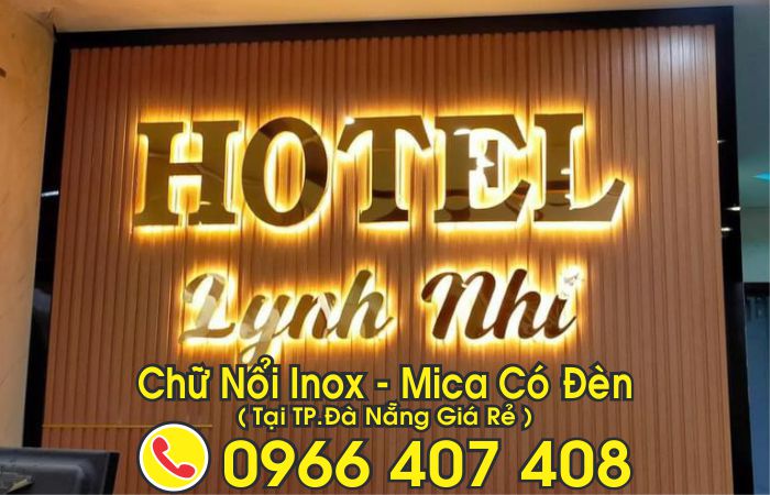 làm chữ nổi inox, mica tại tp. đà nẵng - giá chữ nổi inox, mica đà nẵng