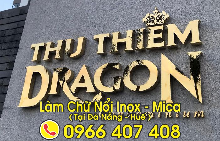 làm chữ nổi inox tại đà nẵng, huế - giá chữ nổi mica, inox đà nẵng