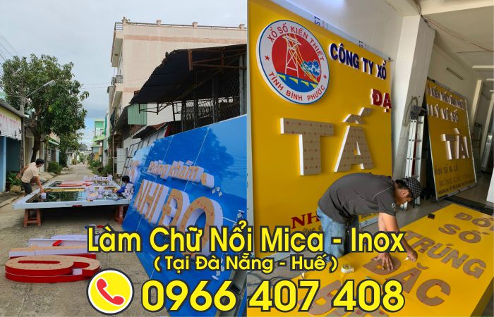 làm chữ nổi mica tại đà nẵng, huế