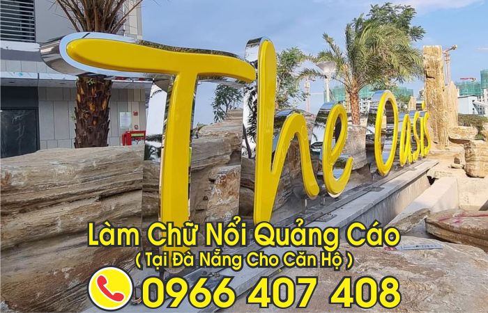 làm chữ nổi quảng cáo tại đà nẵng giá rẻ - giá chữ nổi inox,mica tại đà nẵng và các tỉnh