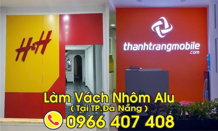 vách bảng hiệu - làm bảng hiệu alu tại đà nẵng