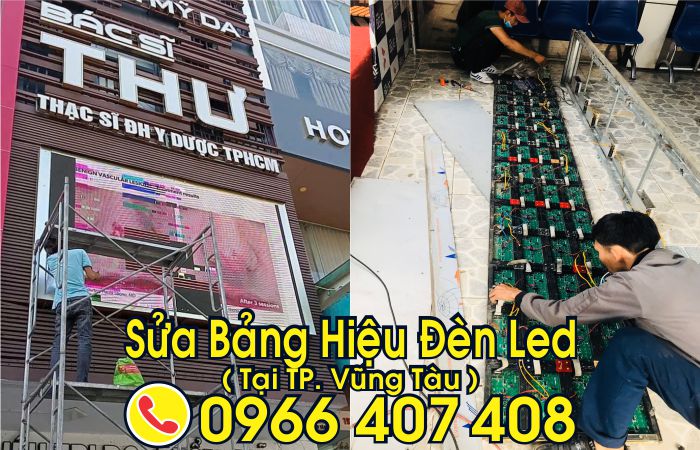 sửa bảng hiệu đèn led tại vũng tàu