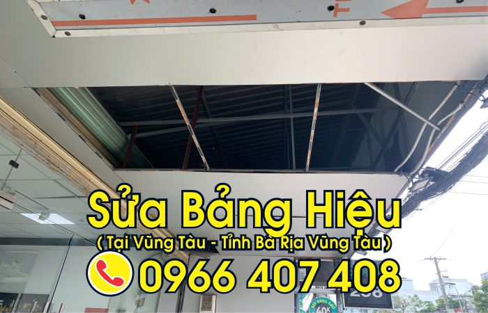 sửa bảng hiệu tại vũng tàu - sửa bảng hiệu nhôm alu tại vũng tàu