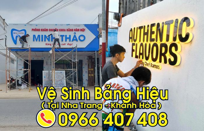 giá sửa bảng hiệu tại nha trang - vệ sinh bảng hiệu - Liên hệ: 0966.407.408 giá sửa bảng hiệu tại nha trang - vệ sinh bảng hiệu