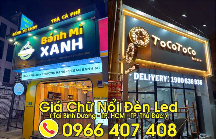 làm chữ nổi quảng cáo tại bình dương - làm chữ nổi mica, inox tại bình dương