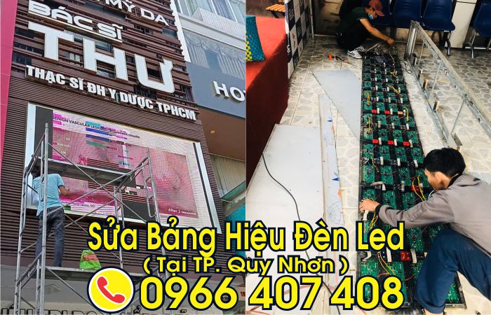 sửa bảng hiệu đèn led tại quy nhơn