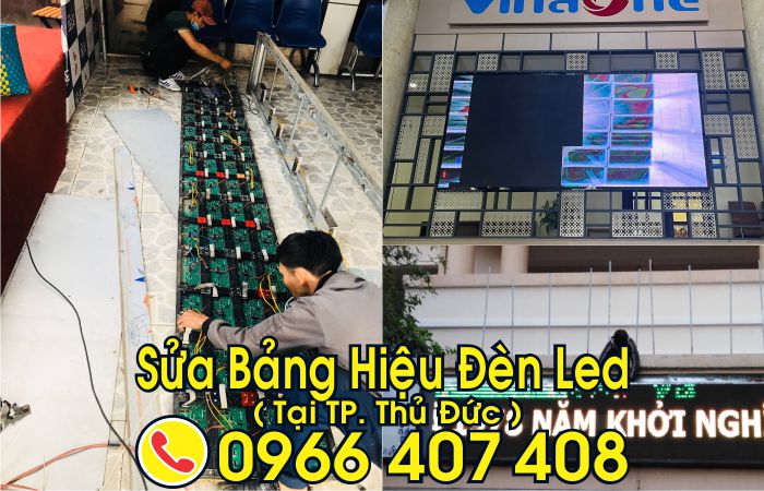 sửa bảng hiệu đèn led tại thủ đức