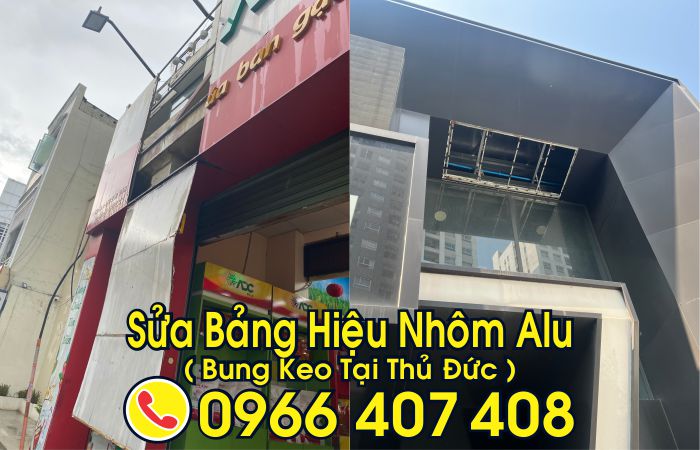 sửa bảng hiệu nhôm alu tại thủ đức