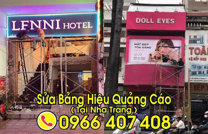 sửa bảng hiệu quảng cáo nha trang - sửa bảng hiệu đèn led tại nha trang - Liên hệ: 0966.407.408 sửa bảng hiệu quảng cáo nha trang - sửa bảng hiệu đèn led tại nha trang
