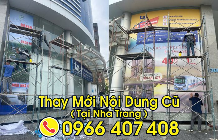 sửa bảng hiệu quảng cáo tại nha trang - thay nội dung cũ - Liên hệ: 0966.407.408 sửa bảng hiệu quảng cáo tại nha trang - thay nội dung cũ