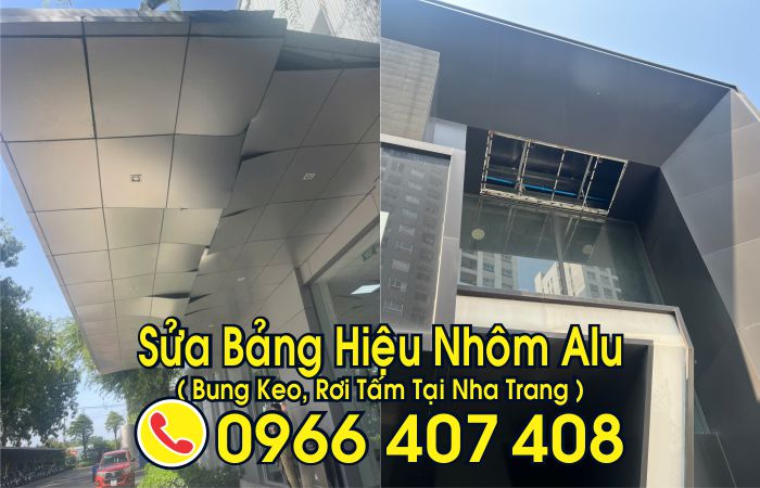 sửa bảng hiệu tại nha trang - sửa tấm nhôm alu - Liên hệ: 0966.407.408 sửa bảng hiệu tại nha trang - sửa tấm nhôm alu