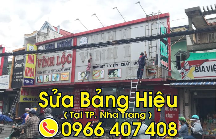 sửa bảng hiệu tại nha trang