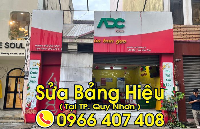 sửa bảng hiệu tại quy nhơn