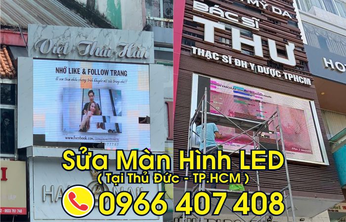 sửa bảng led tại thủ đức - sửa bảng hiệu đèn led tại thủ đức