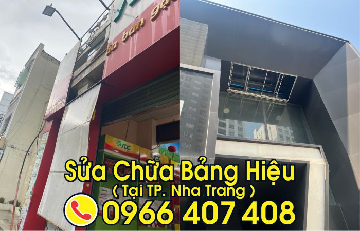 sửa chữa bảng hiệu tại nha trang - sửa bảng led tại nha trang