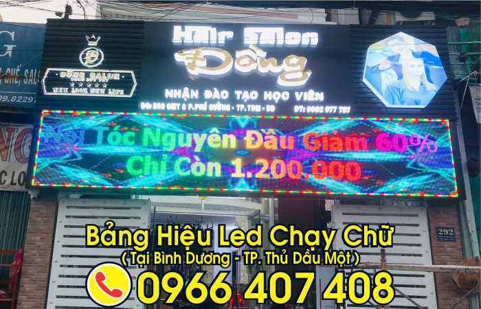 bảng hiệu led chạy chữ bình dương