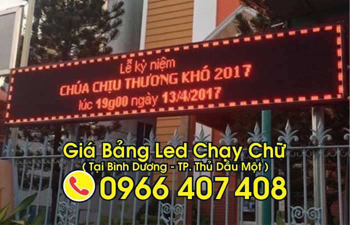 giá bảng led chạy chữ bình dương